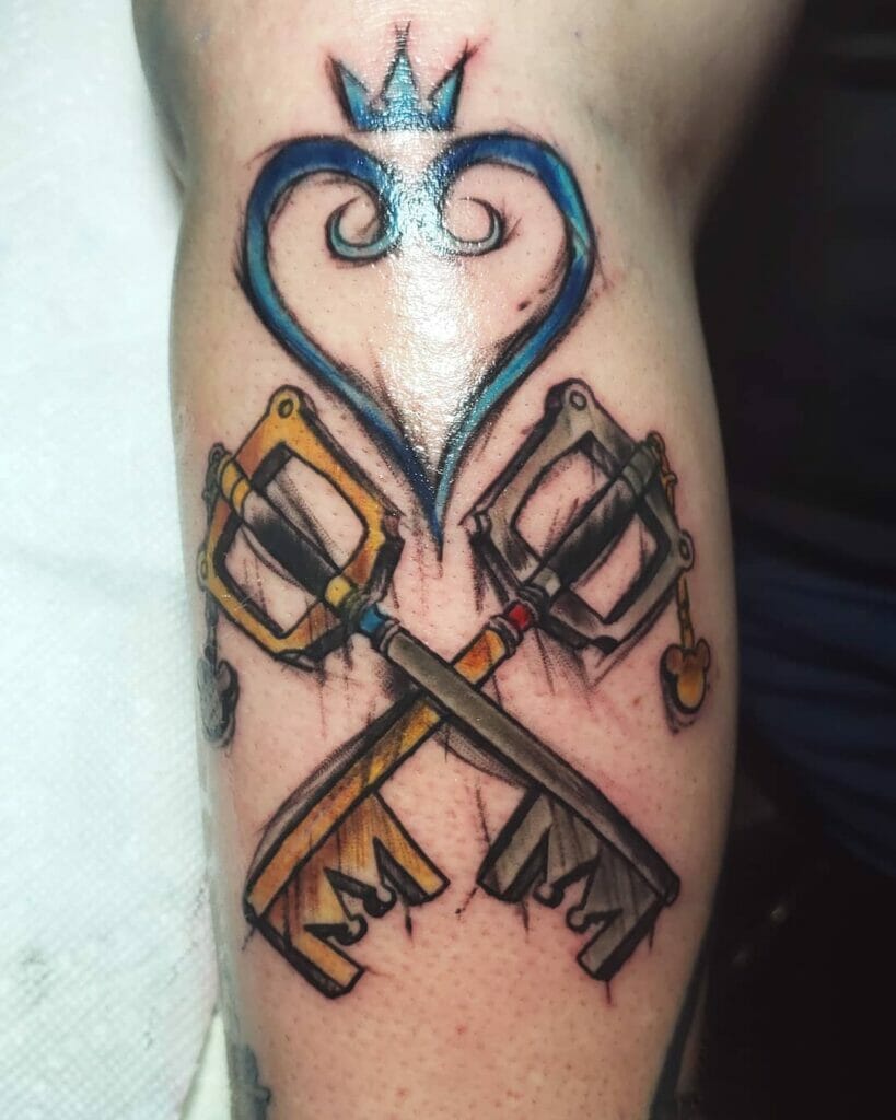 Kingdom Key Keyblade Tattoos