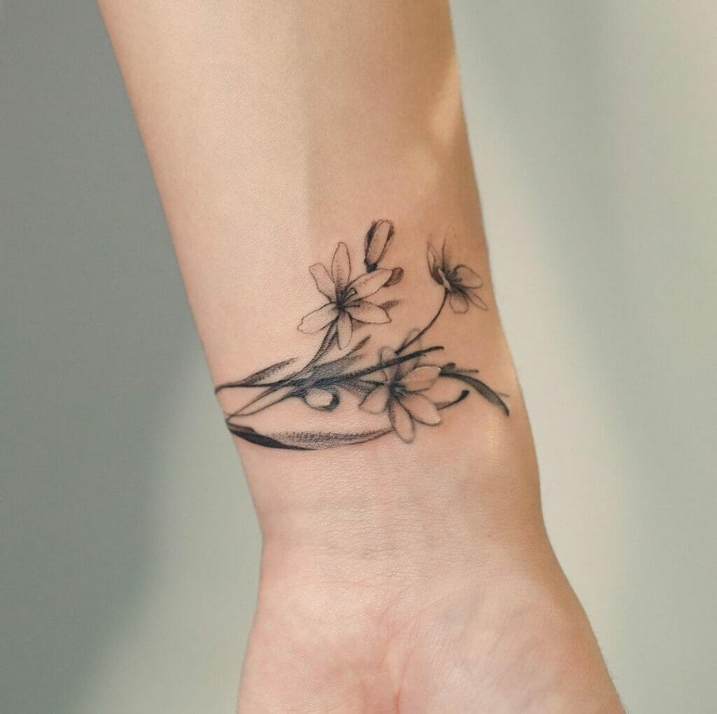Lovely Jasmine Flower Tattoos For Your Wrist