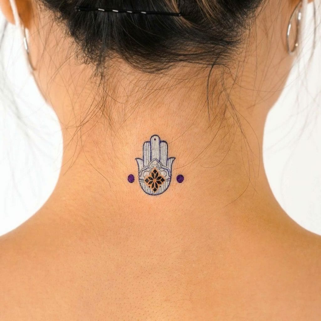 Miniature Hamsa Hand Tattoo Ideas