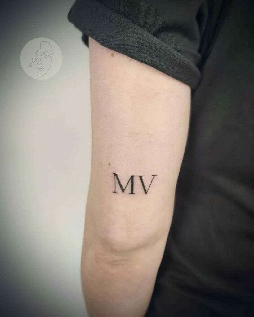 Minimalist Initials Tattoo