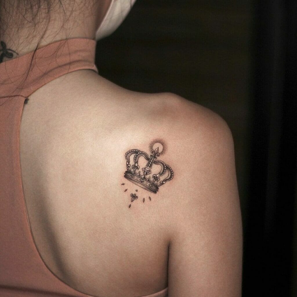 Minimalistic King Crown Tattoo