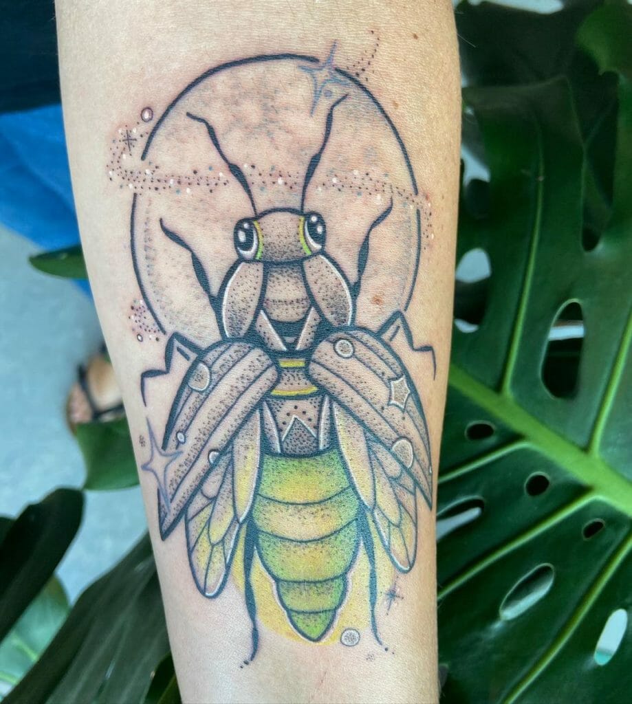 Neo Traditional Firefly Tattoo For A Contemporary Taste