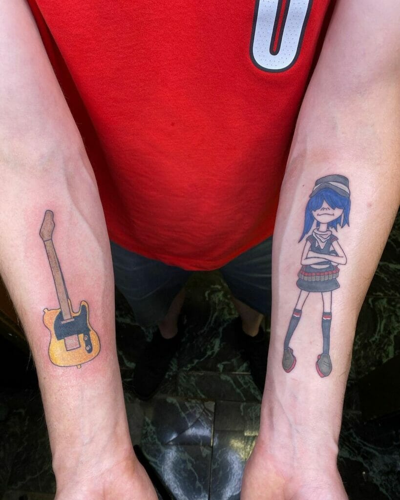 Perfect Gorillaz Tattoo Ideas For Music Lovers