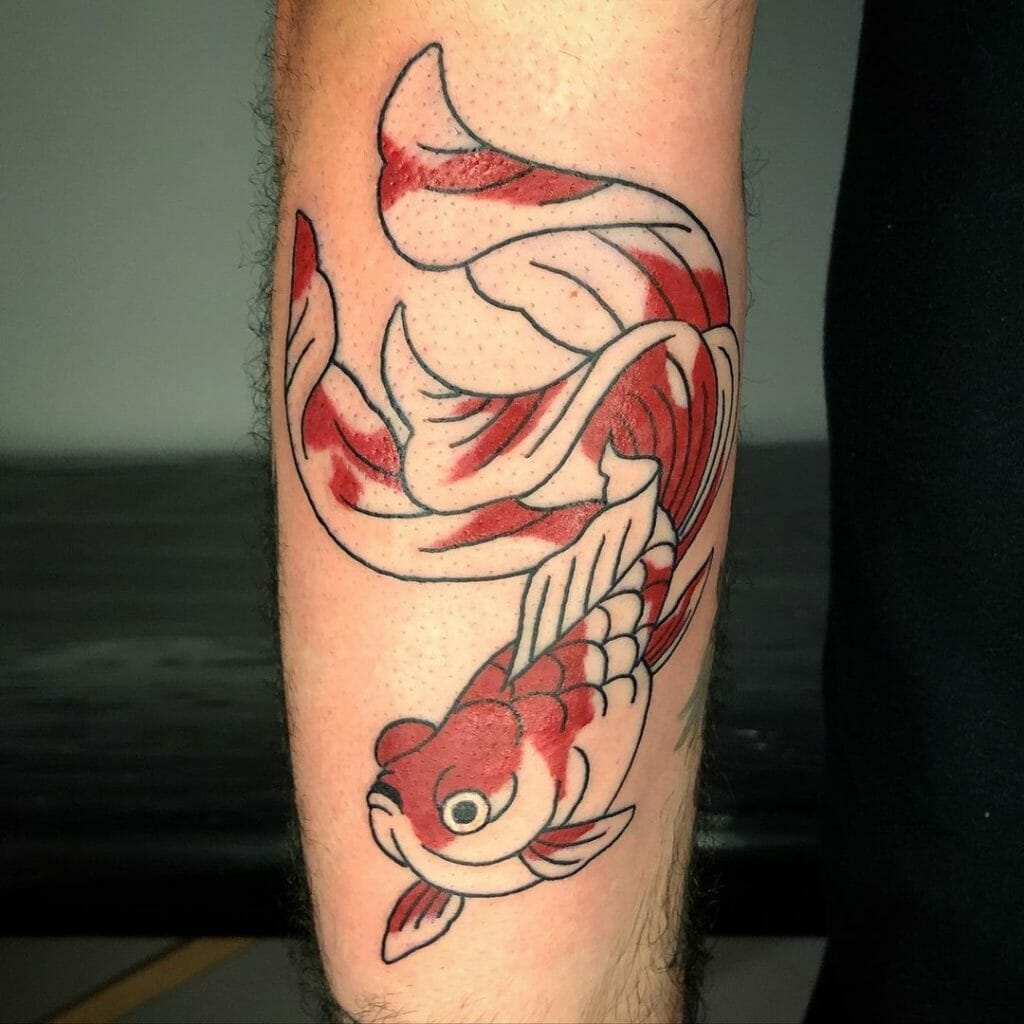 Pet Gold Fish Tattoo