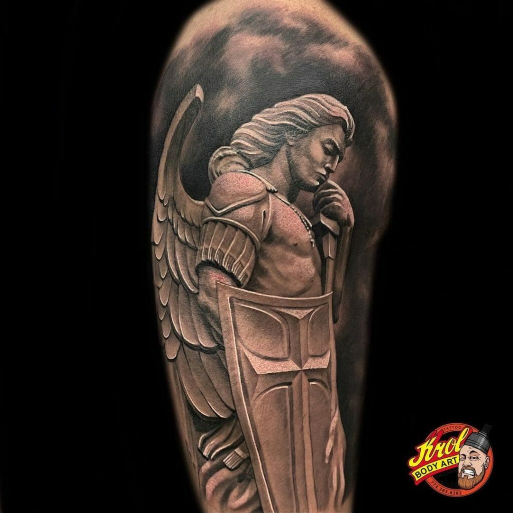 Protector Guardian Angel Tattoos