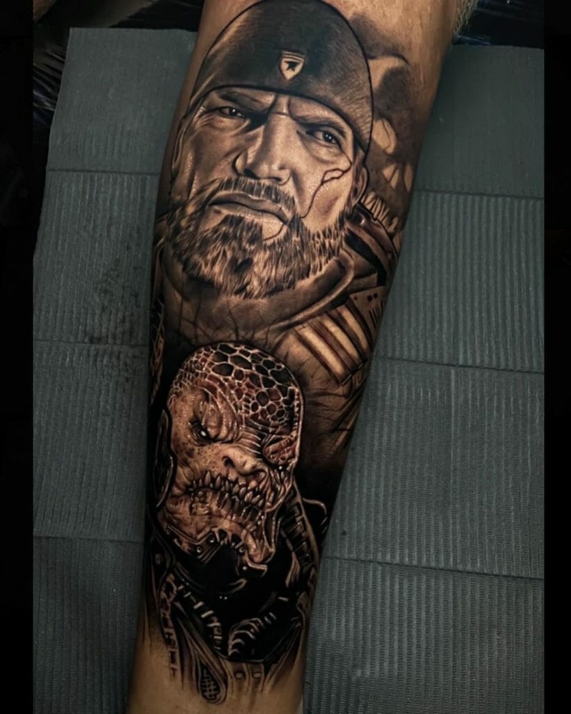 Realistic 'Gears Of War' Tattoo Designs With Marcus Fenix