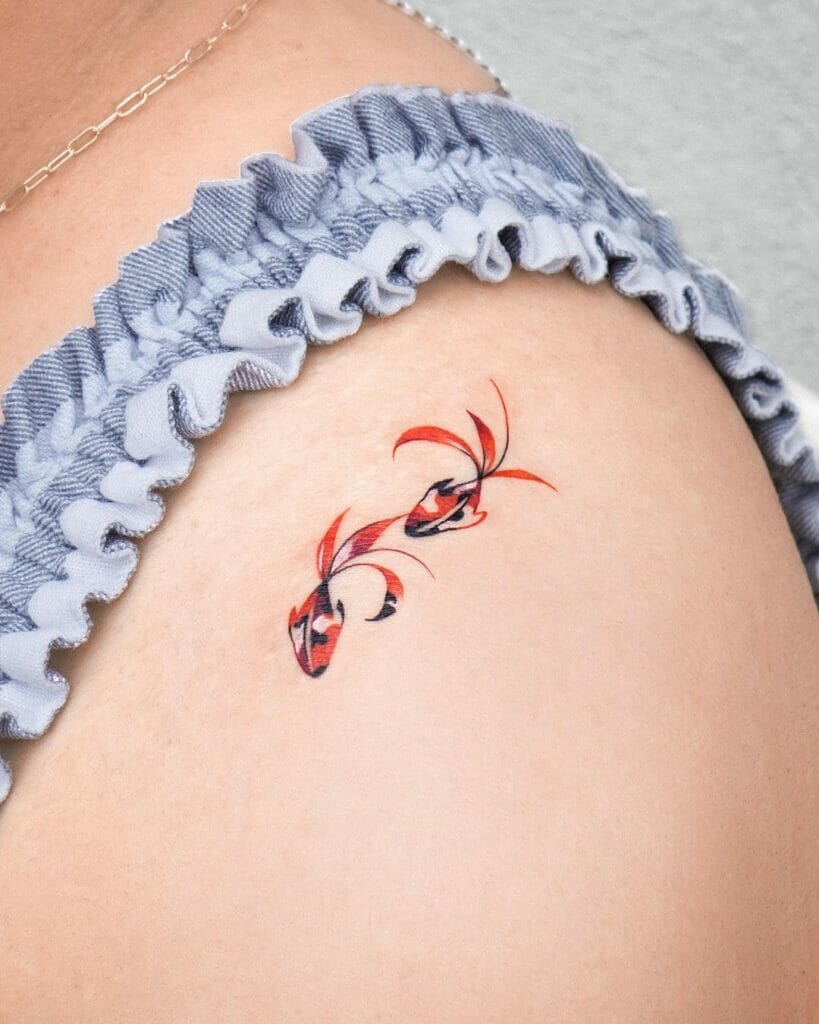 Red Koi Fish Tattoo Designs