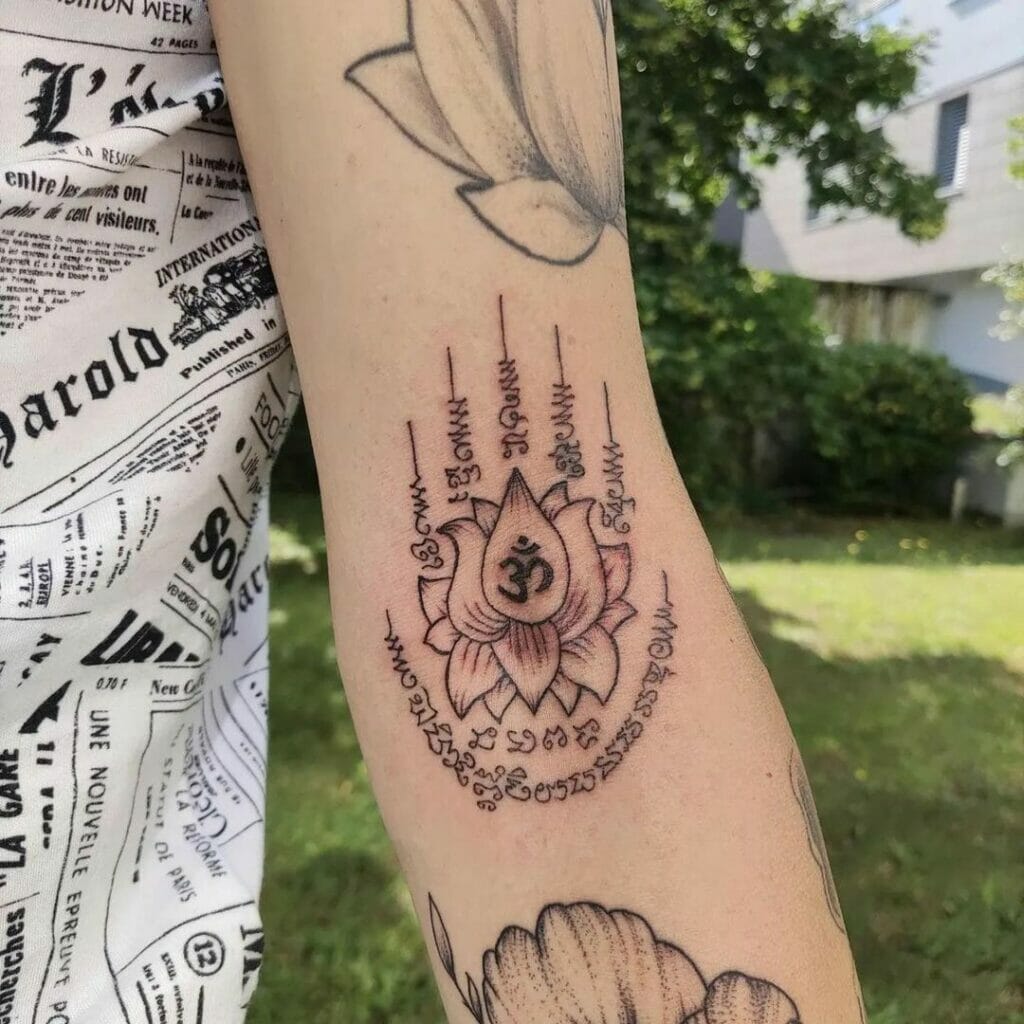 Religious Inner Arm Tattoo