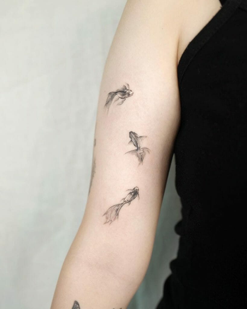 Simple Goldfish Tattoo