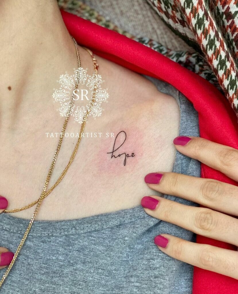 Simple and Beautiful Hope Tattoo