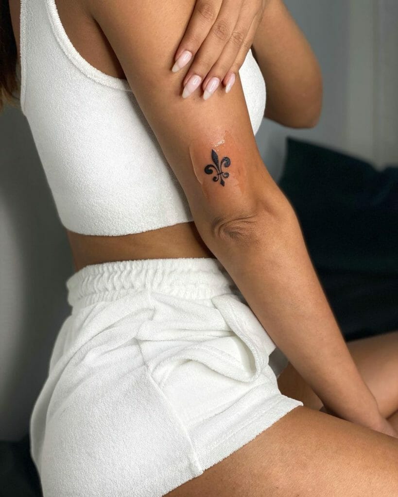 Small Fleur De Lis Tattoo