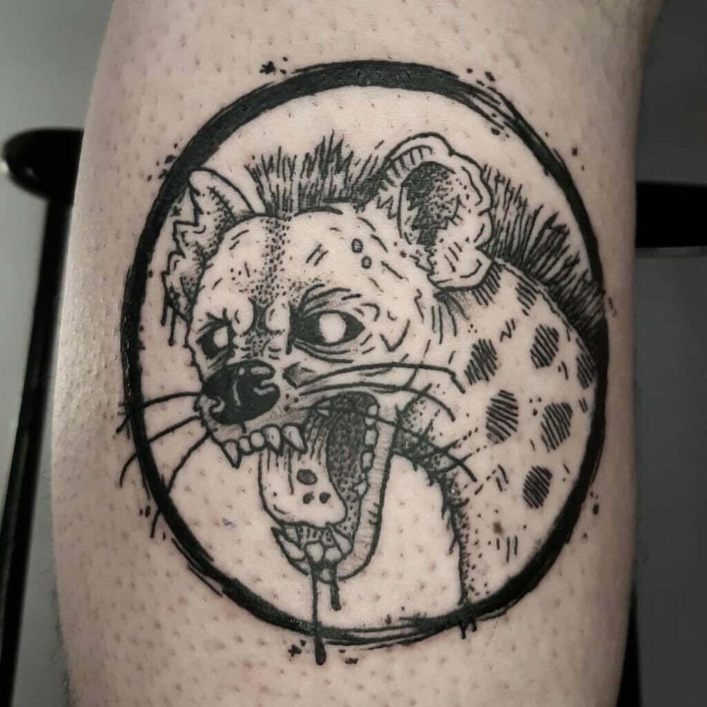 Striped Hyena Tattoos