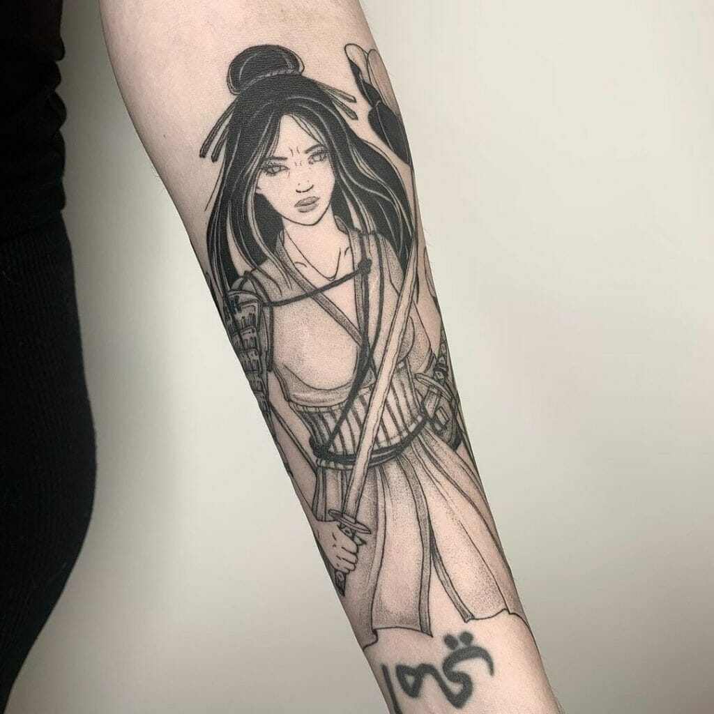 Stunning Samurai with Katana Tattoo Ideas