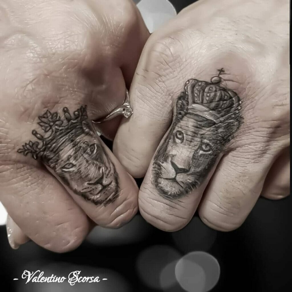 The African King And Queen Tattoo Design