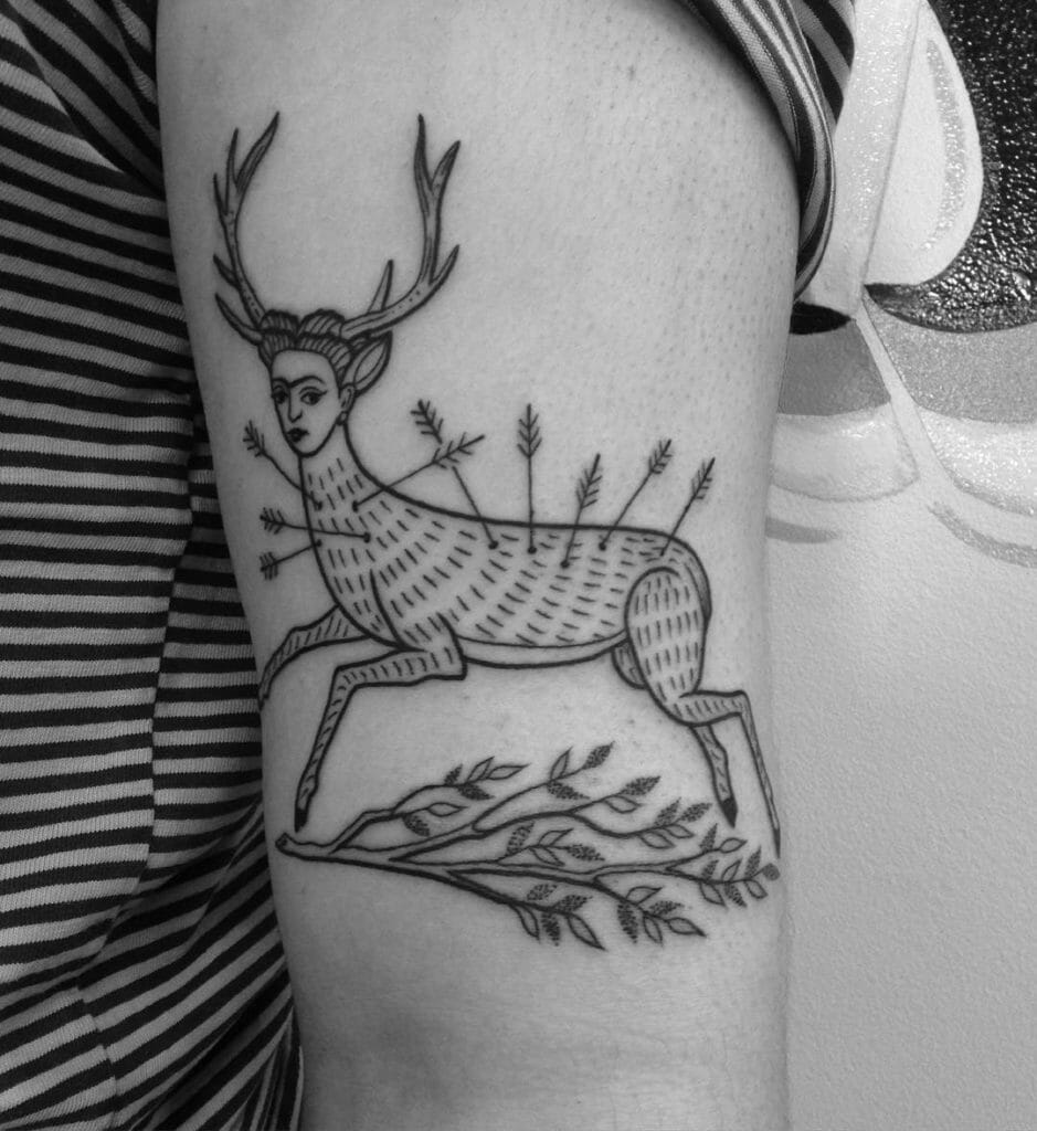 The Frida Kahlo Wounded Deer Tattoo