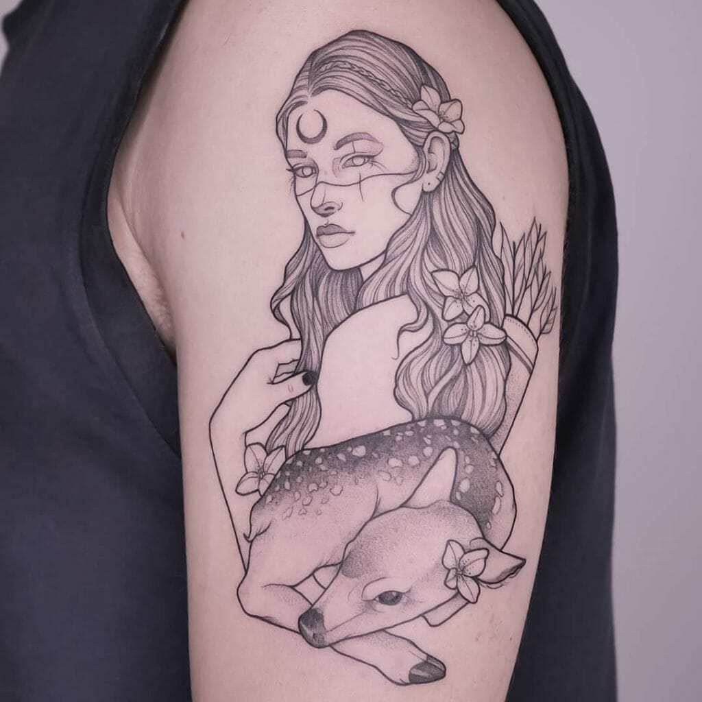 The Goddess Artemis Tattoo