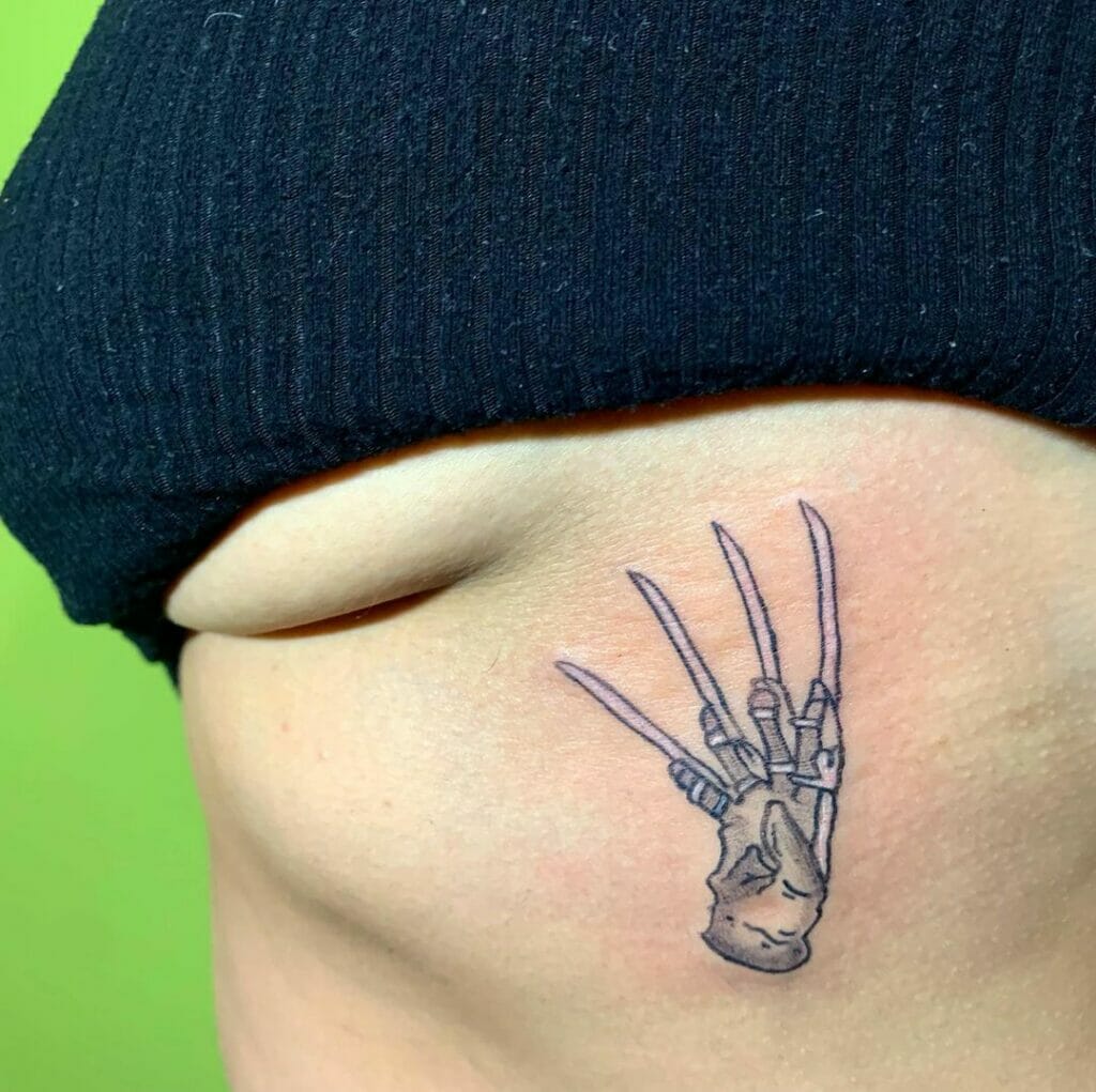 The Minimal Freddy Krueger Tattoo Design