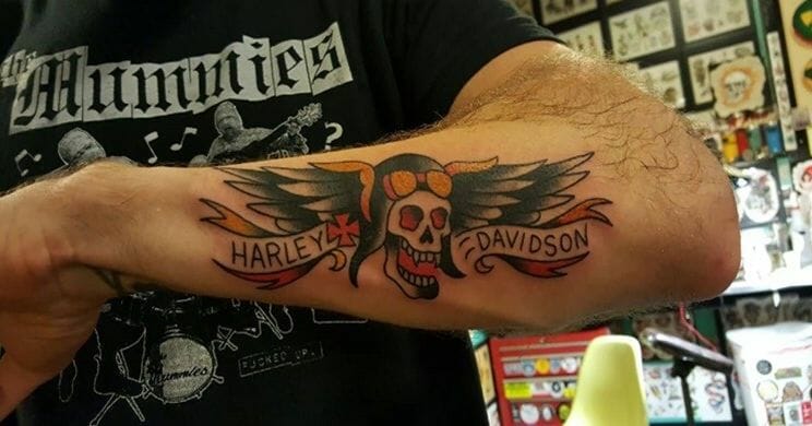 The Skull Tattoo Of Unity and Fraternity For The Harley Davidson Riders