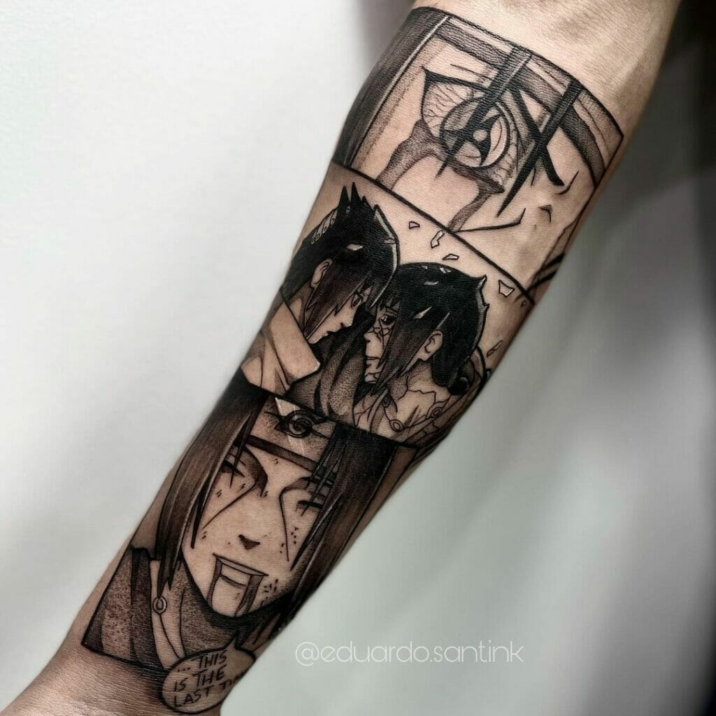 The Uchiha Brothers For One Last Time Tattoo