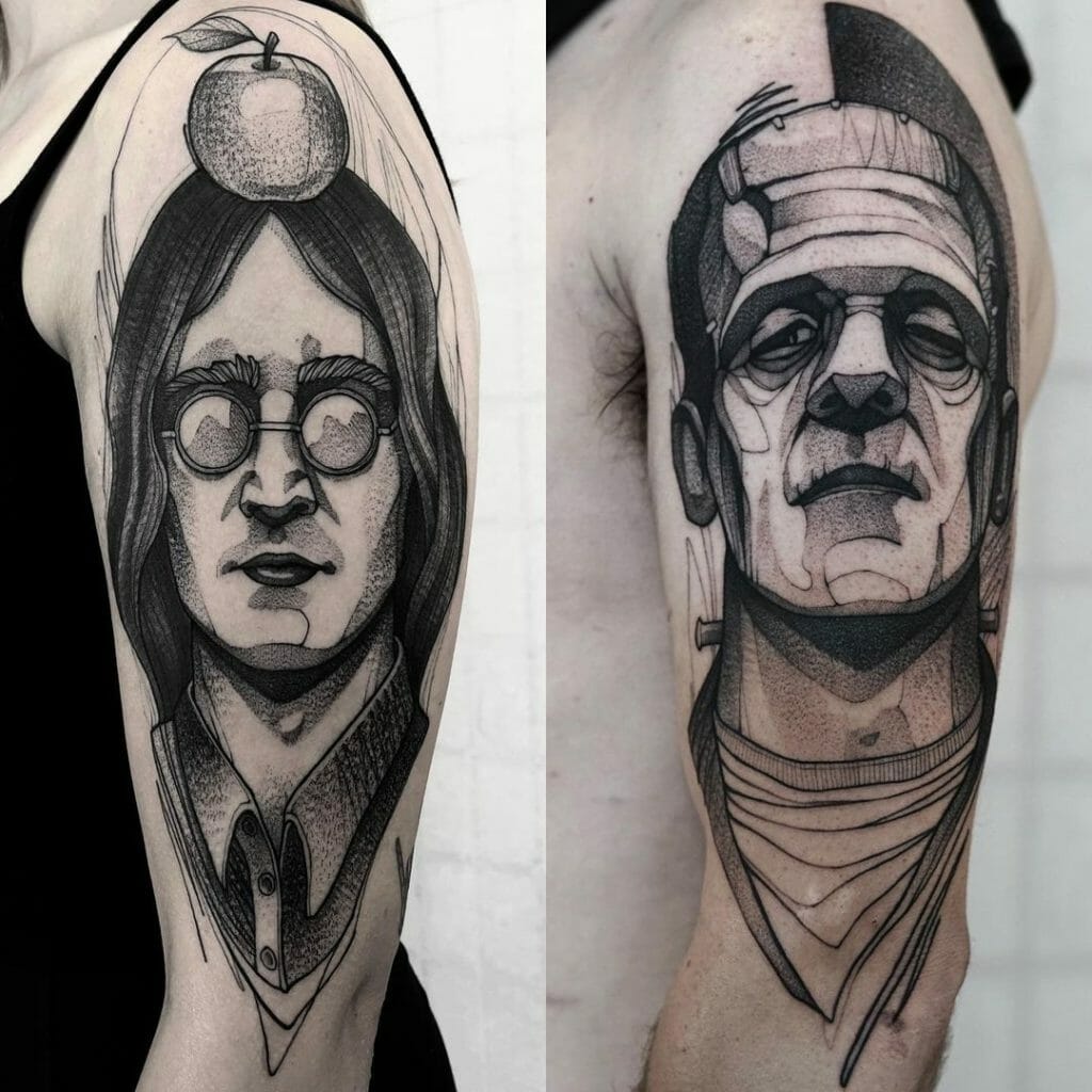 Traditional Frankenstein Tattoo