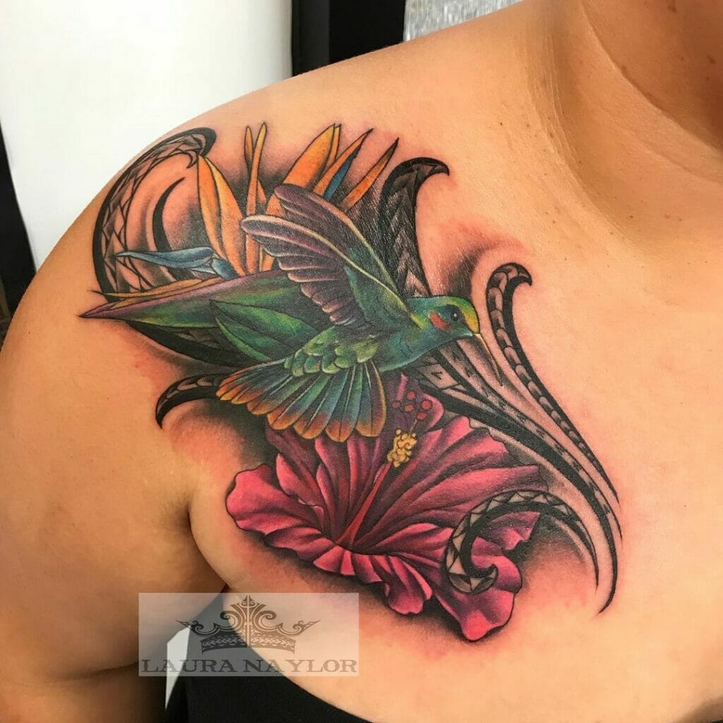 Traditional Hawaiian Tattoos With Birds