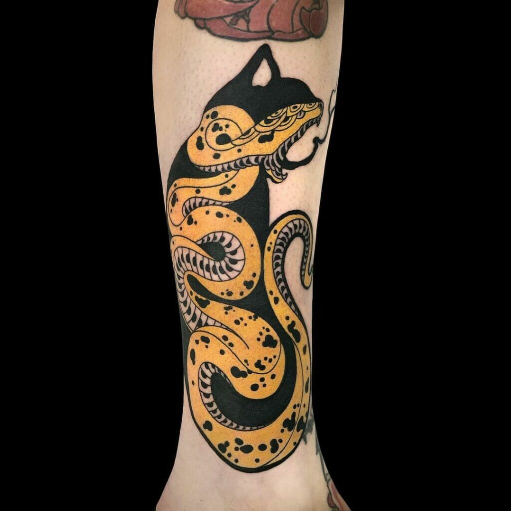 Traditional Japanese Snake Tattoos