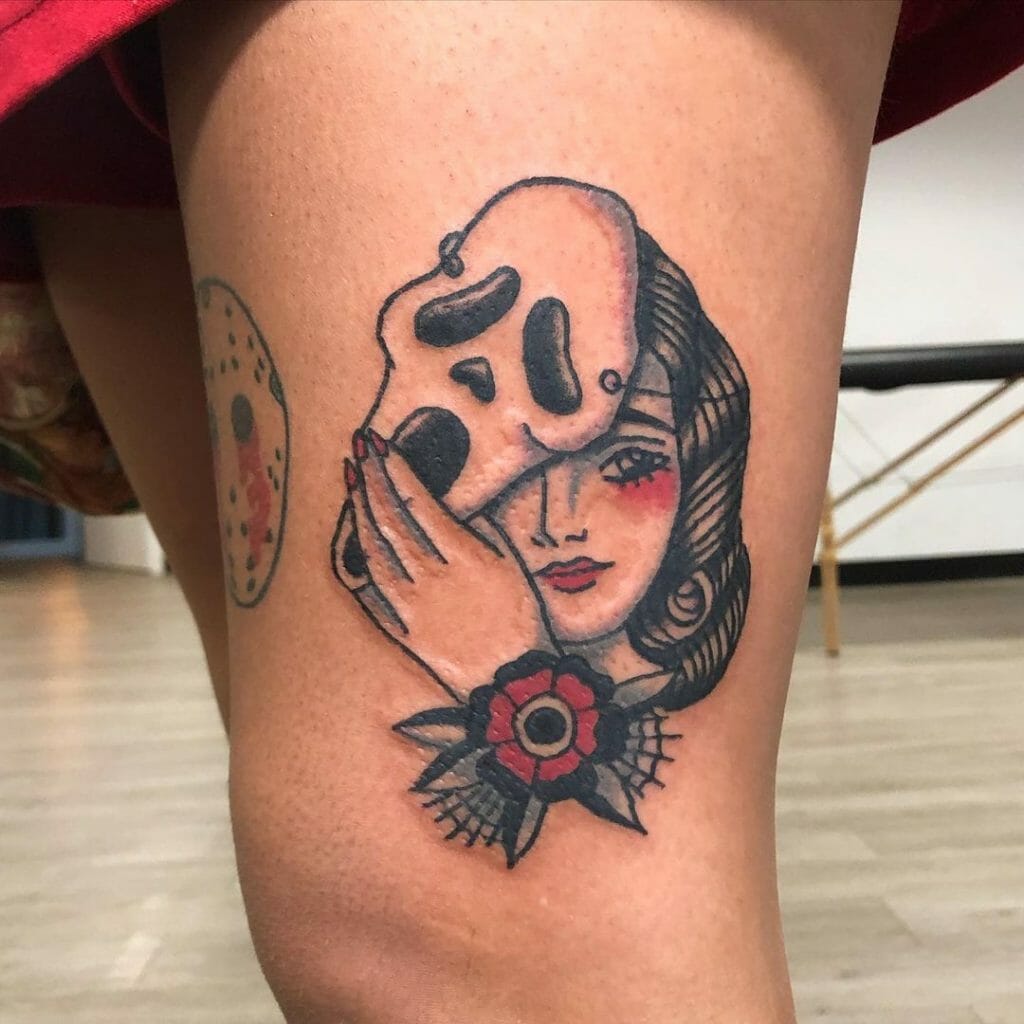 Unconventional Ghostface Tattoos For Women