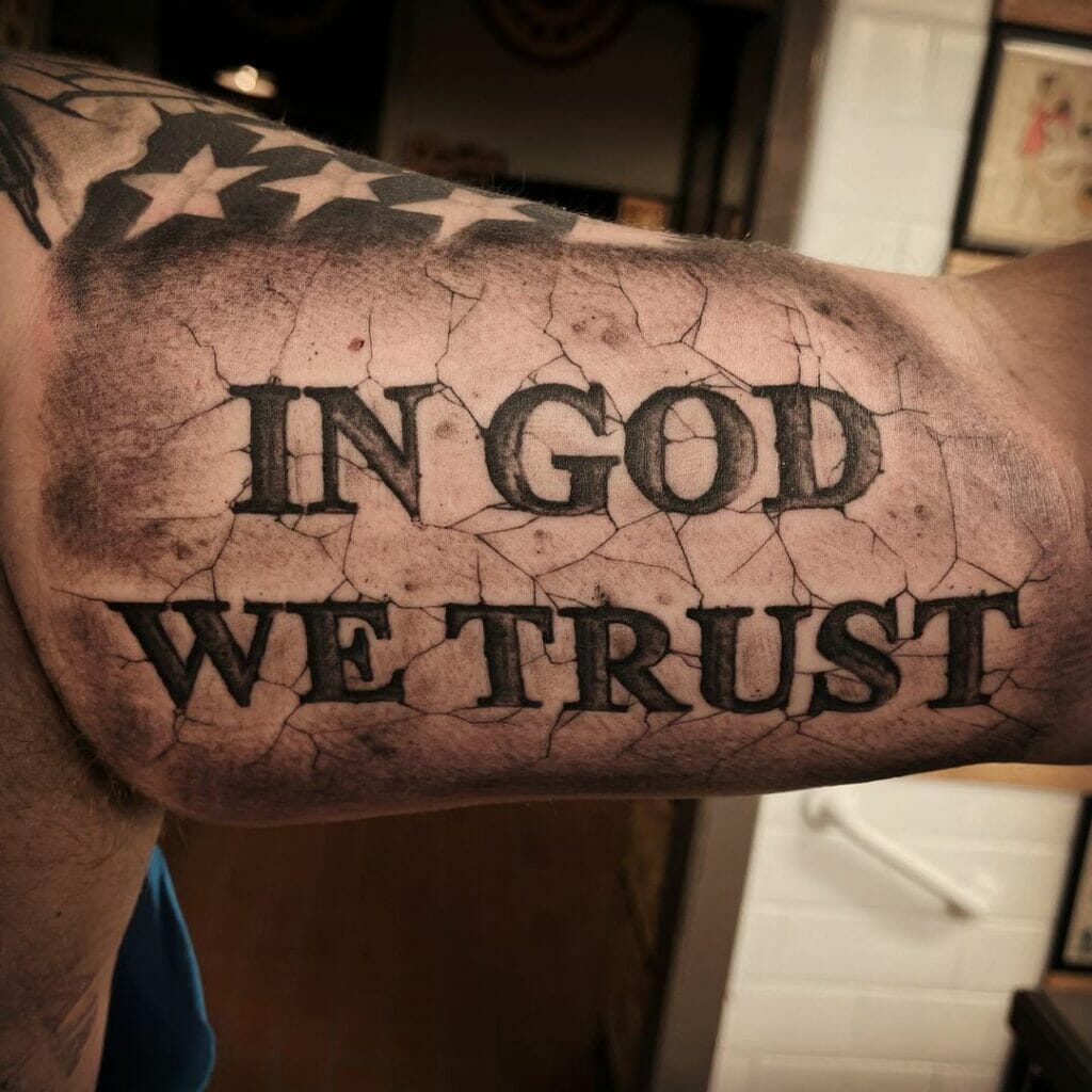 Unique In God We Trust Tattoo
