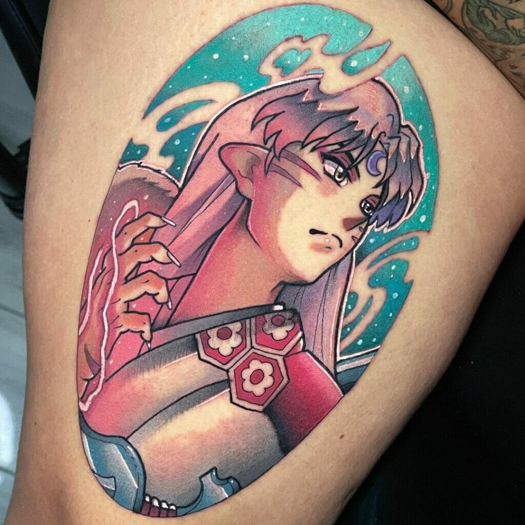Vibrant Inuyasha Tattoo