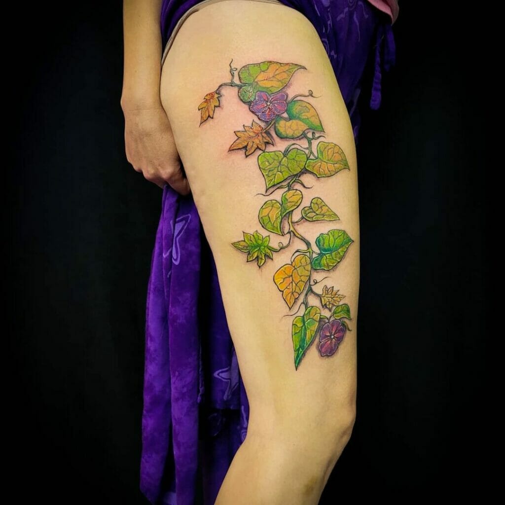 Vibrant Ivy Tattoo
