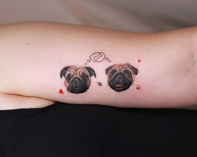 A Funny Pug Tattoo To Tickle Your Senses