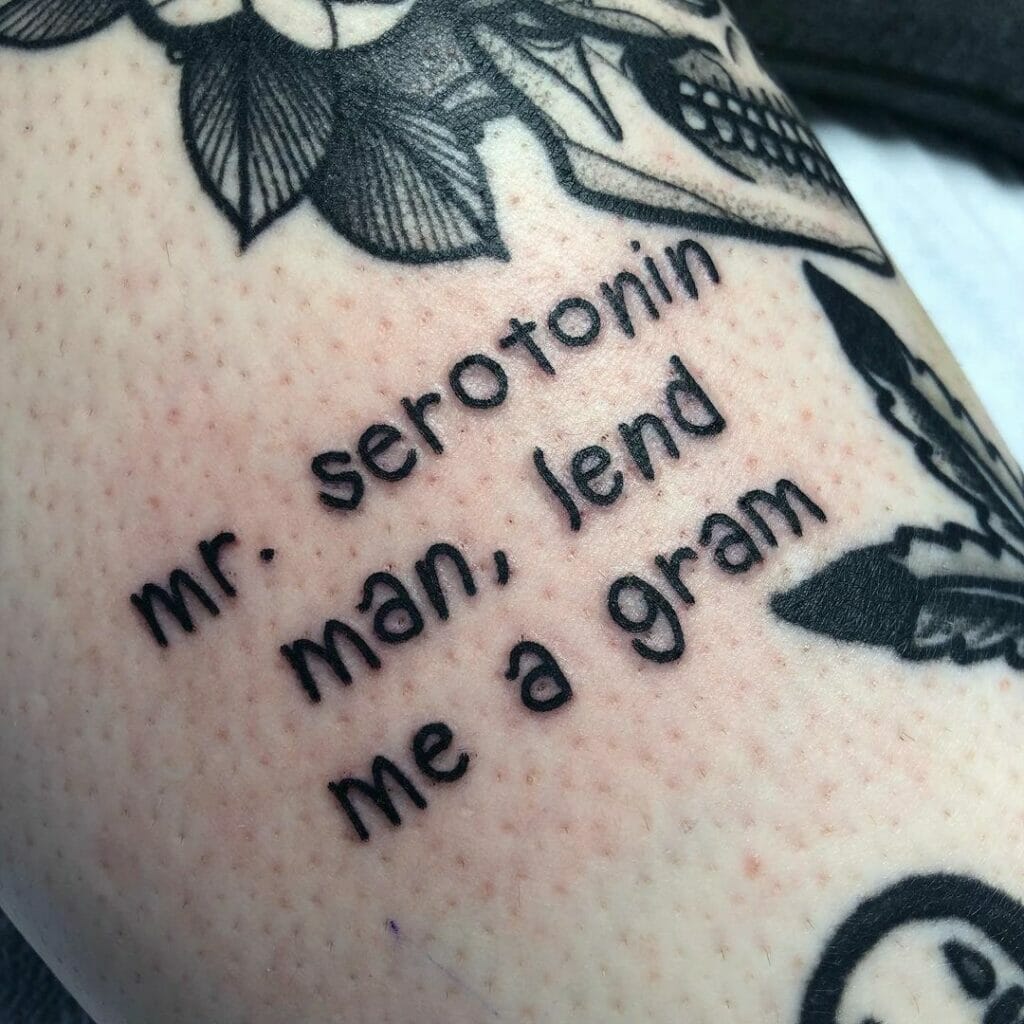 A Gram Of Serotonin Tattoo