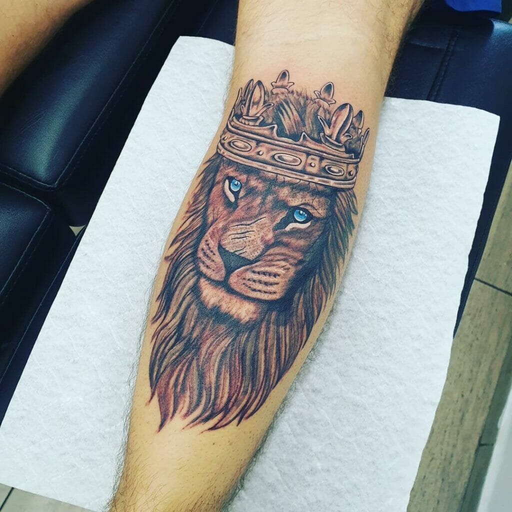 A King With A Battle Scar Tattoo