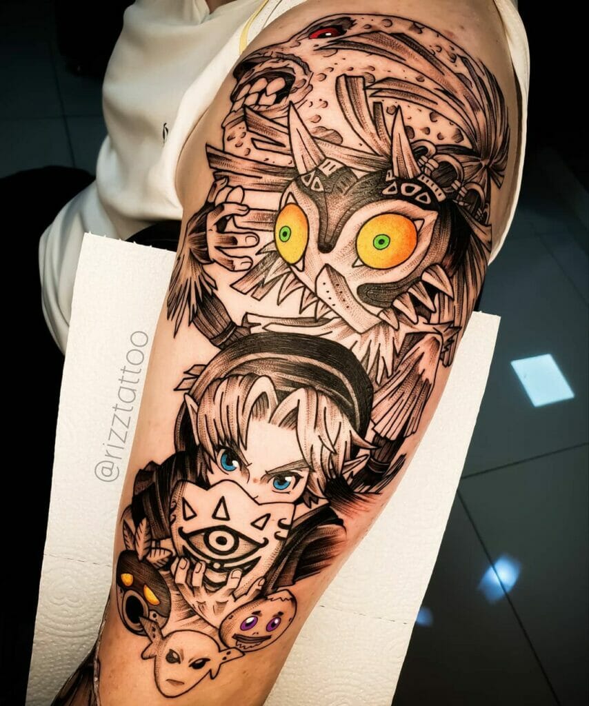 A Scene From The Majora's Mask Tattoo