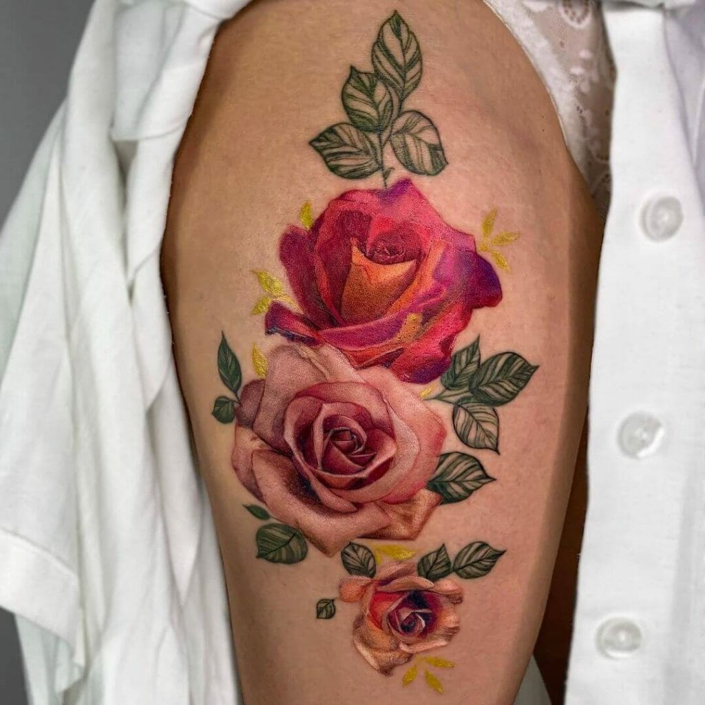 A Simple And Traditional Rose Tattoo Can Turn Heads