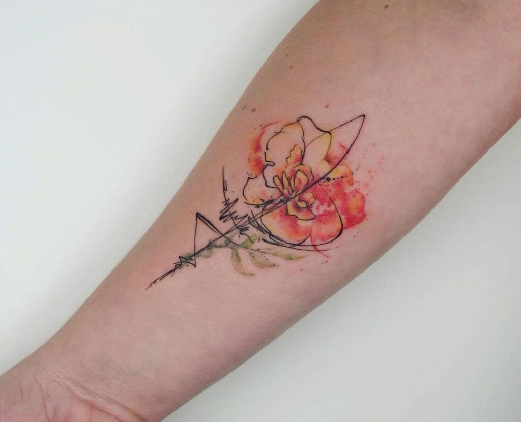 Abstract Flower Tattoos