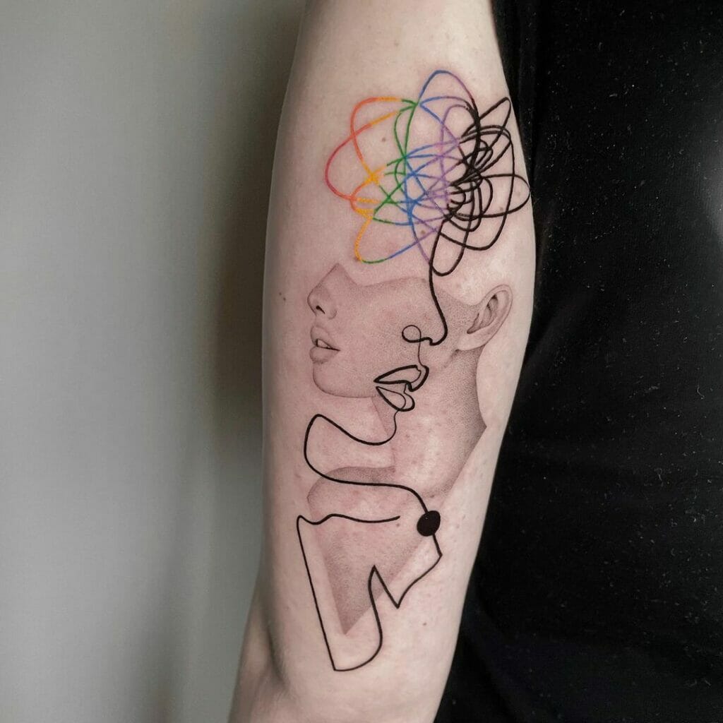 Abstract Pride Tattoo