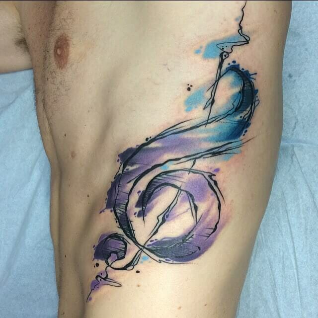 Abstract Watercolour Tattoo