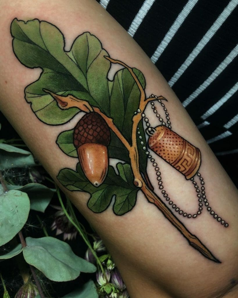 Acorn And Thimble Tattoo