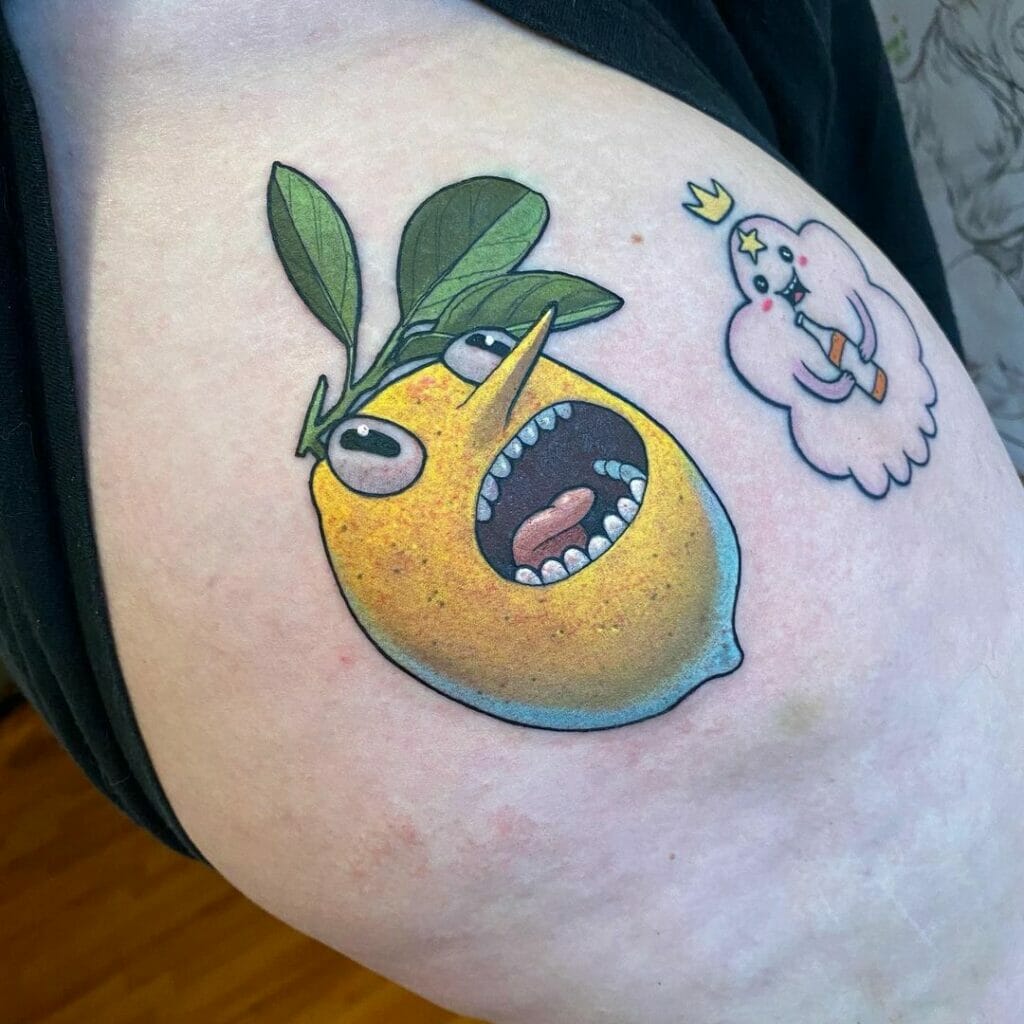Adventure Time Lemons Tattoo