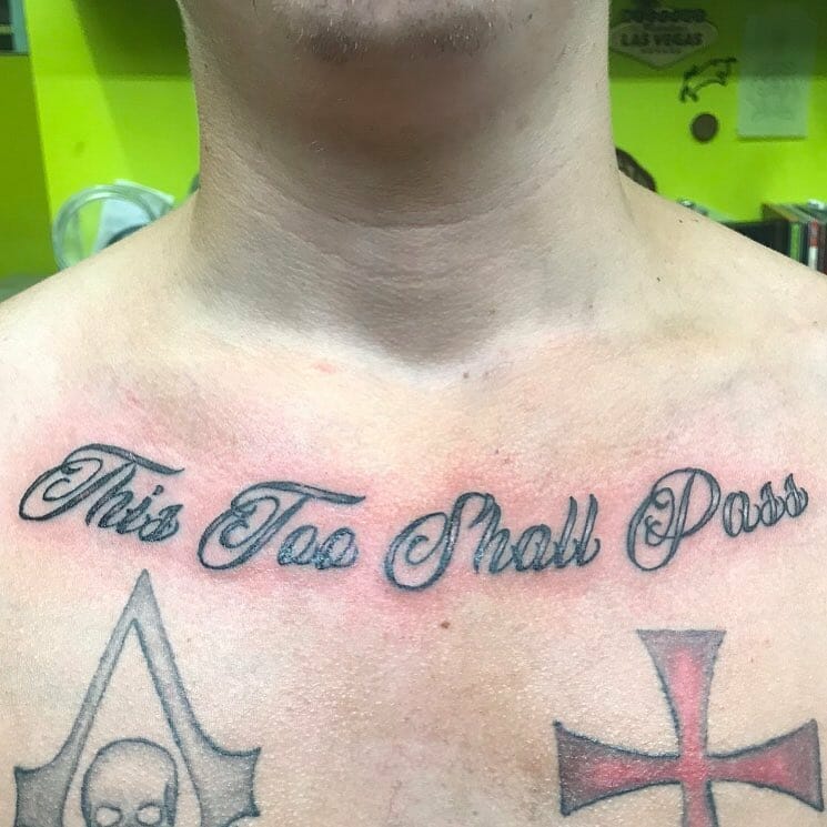Aesthetic Script For This Too Shall Pass Tattoo