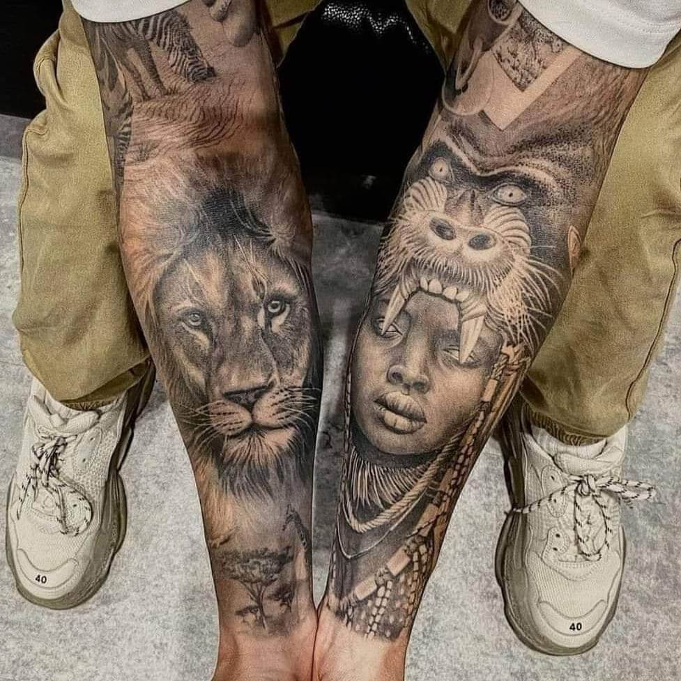 African Nature Tattoo