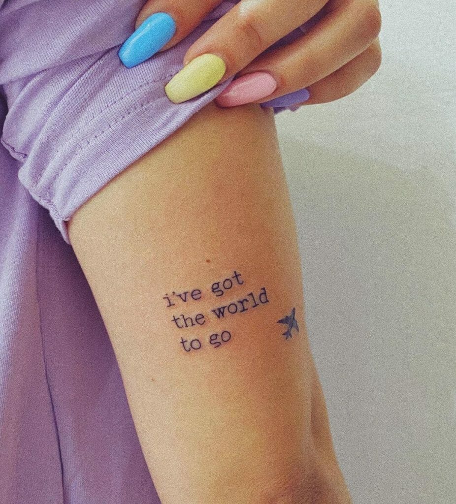 Aircraft Quote Tattoo