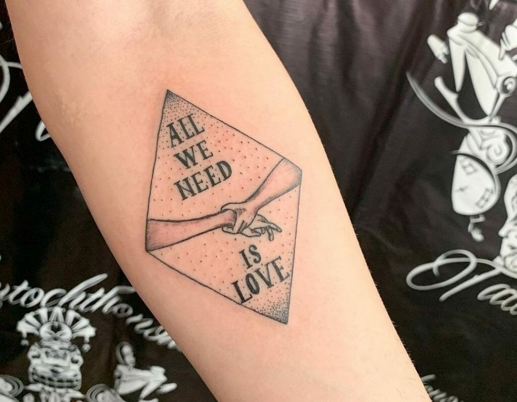 All We Need Is Love Tattoo