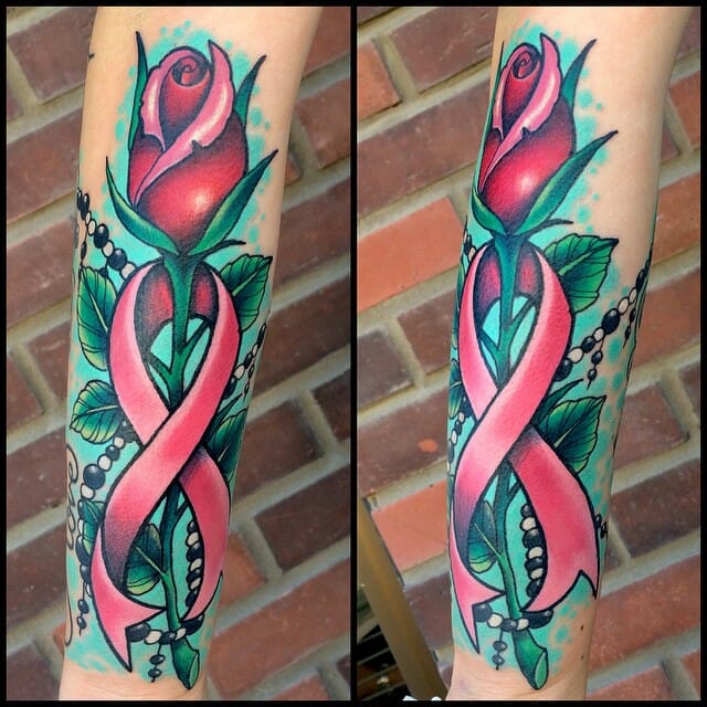 Amazing Cancer Ribbon Tattoo Ideas