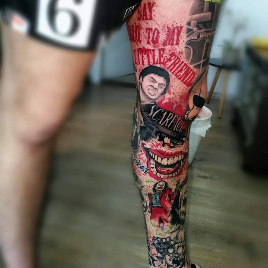 Amazing 'Scarface' Tattoo Ideas With Other Popular Culture References