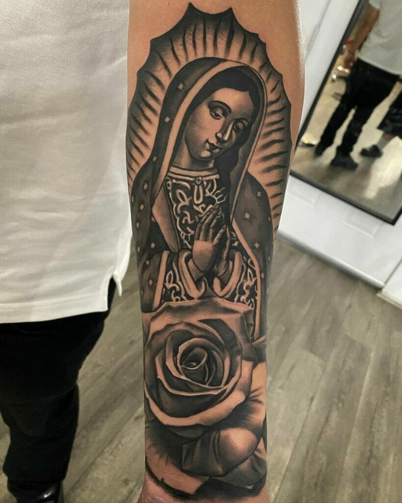 Amazing Virgin Mary Tattoo Ideas For Christians