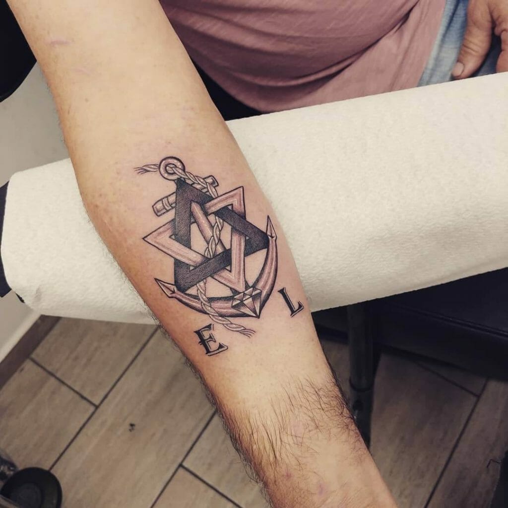 Anchor Star Of David Tattoo