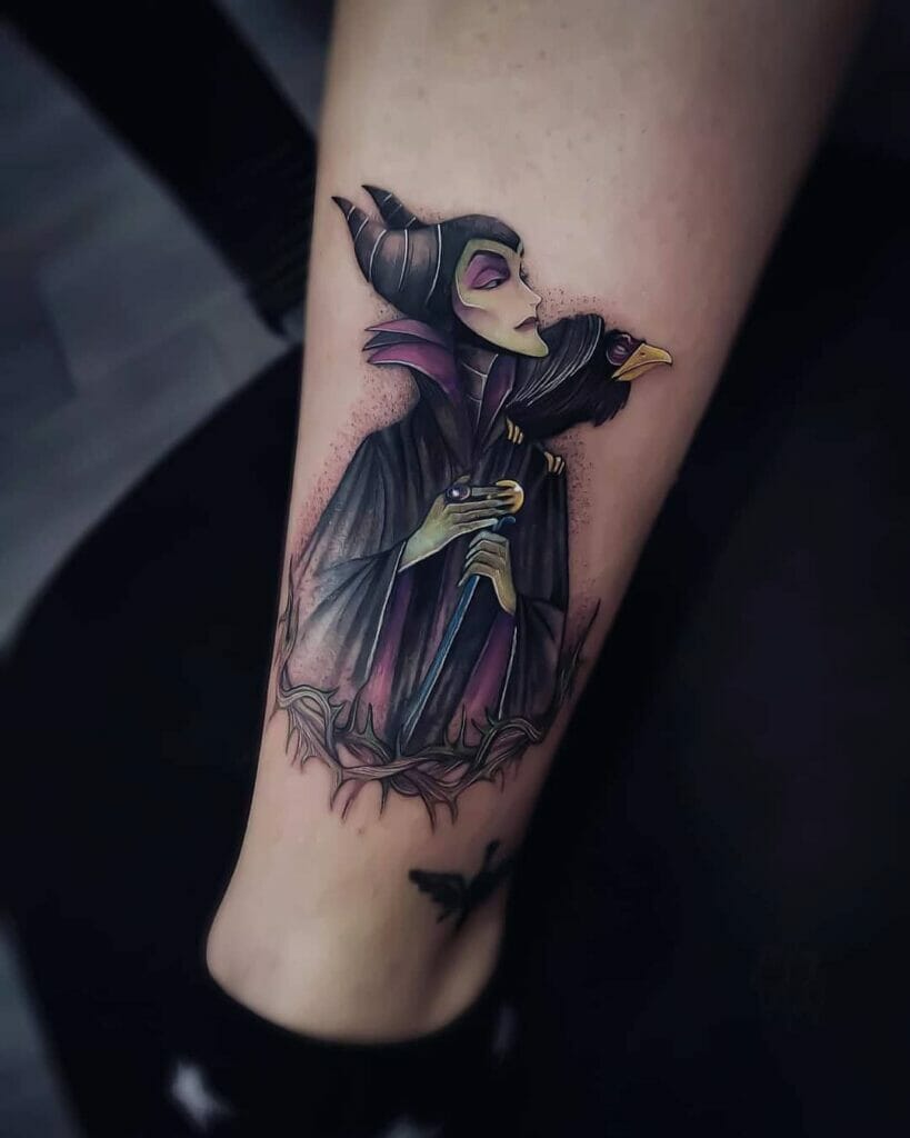 Animated Maleficent Tattoos