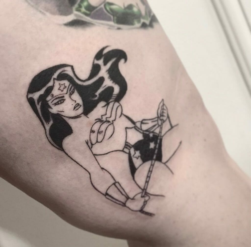 Animated Wonder Woman Tattoos